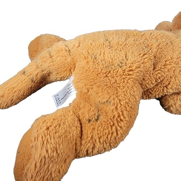 FAO Schwarz 15" Plush Tiger Stuffed Animal Toy Soft Orange White - Picture 9 of 16